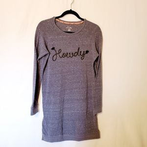 Art class howdy long sleeve top